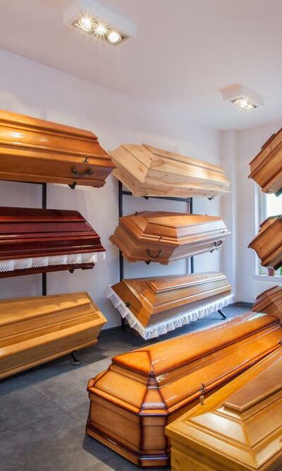 3 Different types of burial caskets