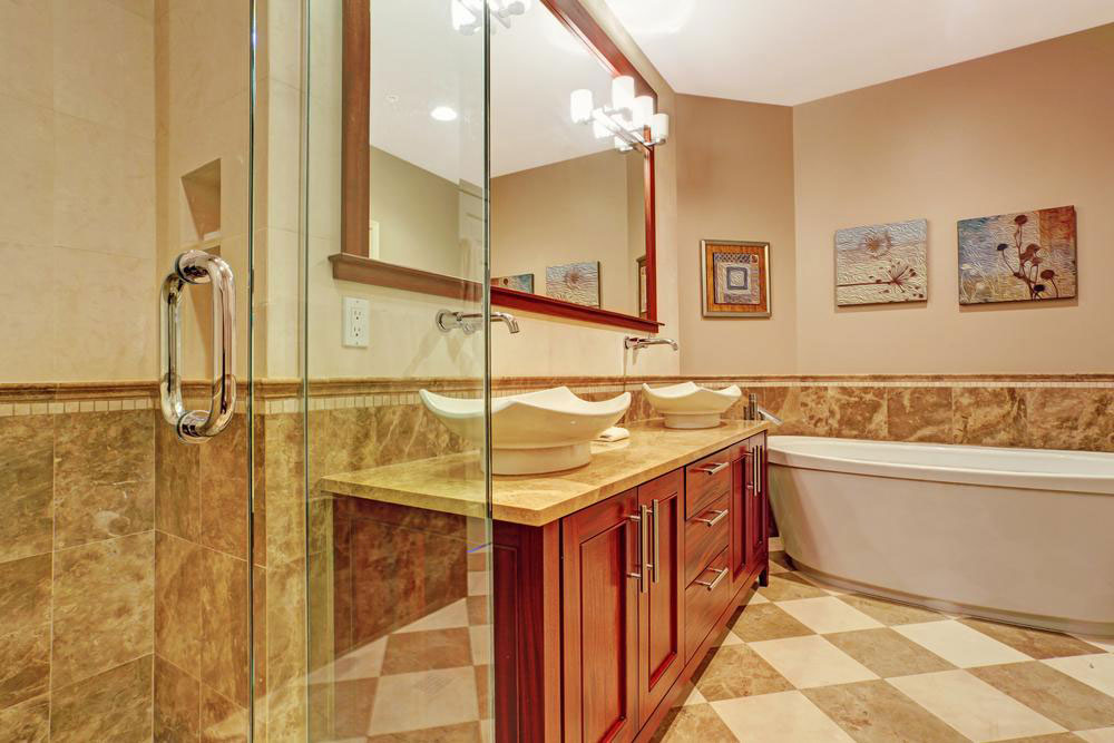 An assortment of various bathroom cabinet styles