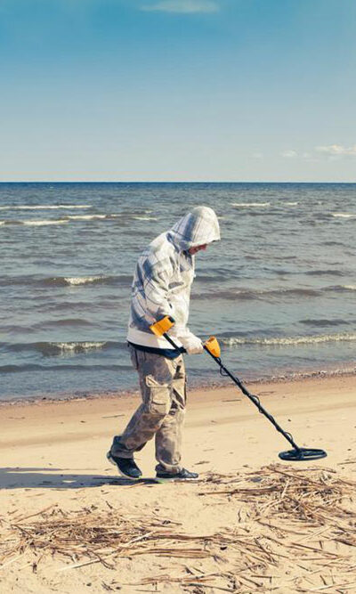 Basic working principle of a metal detector