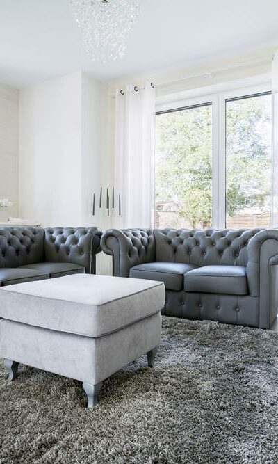 Find some comfortable space with leather sofas