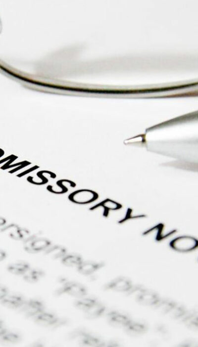 Key terms found in a promissory note