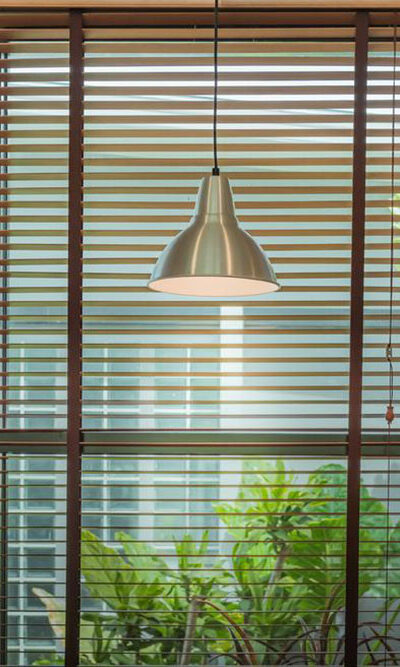 Pleated blinds for interior decoration purposes