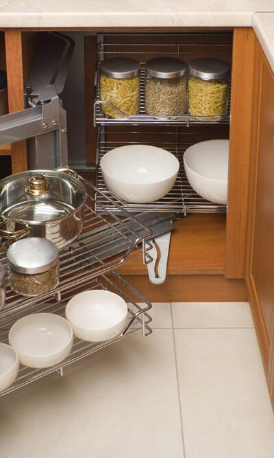 Ways to make kitchen storage cabinets more space efficient