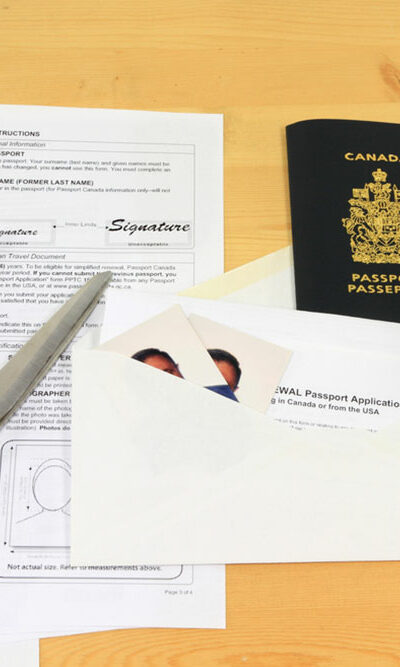 What are the requirements needed for a new passport