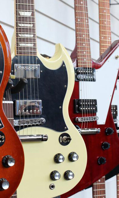 Three basic types of electric guitars