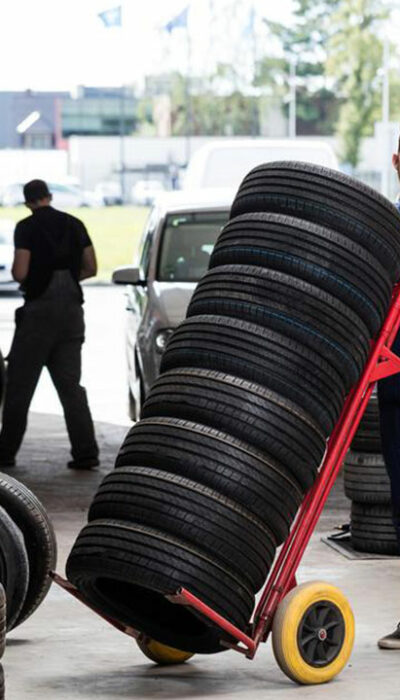 Tire retail services at Pep Boys