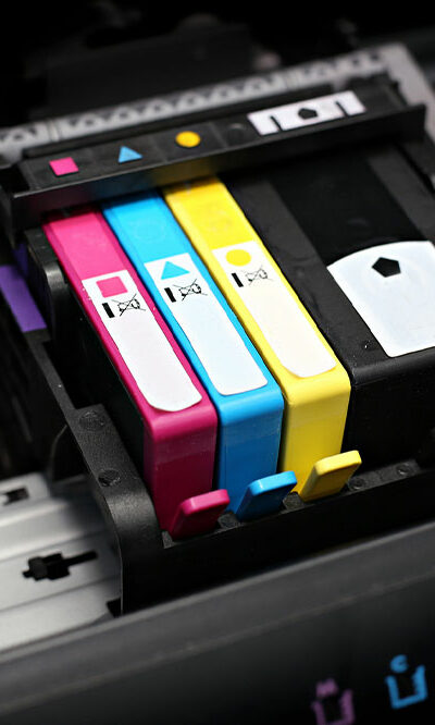 3 different types of ink cartridges